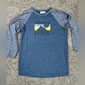 Boys Columbia UPF 50 Shirt Large 14/16 3/4 sleeve tshirt